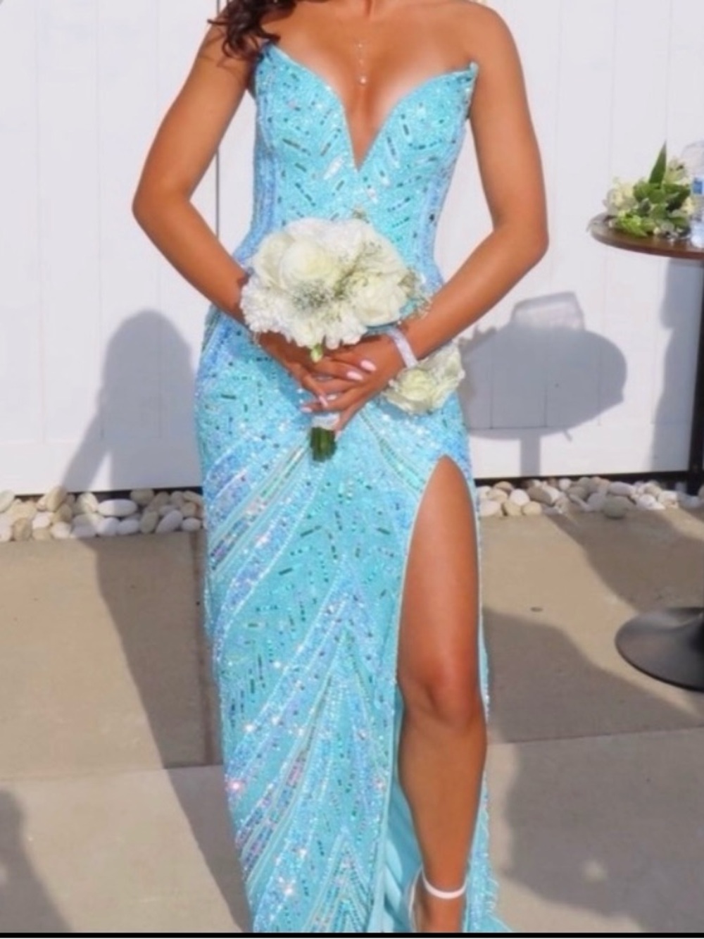 Stunning 2026 Jasz Couture Prom Dress Strapless beaded Sequin